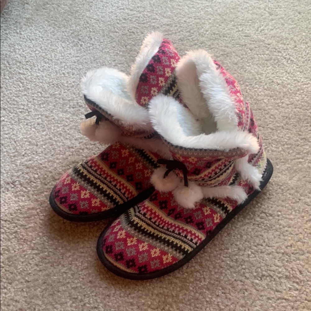 Sox Tab Knitted Slipper Booties